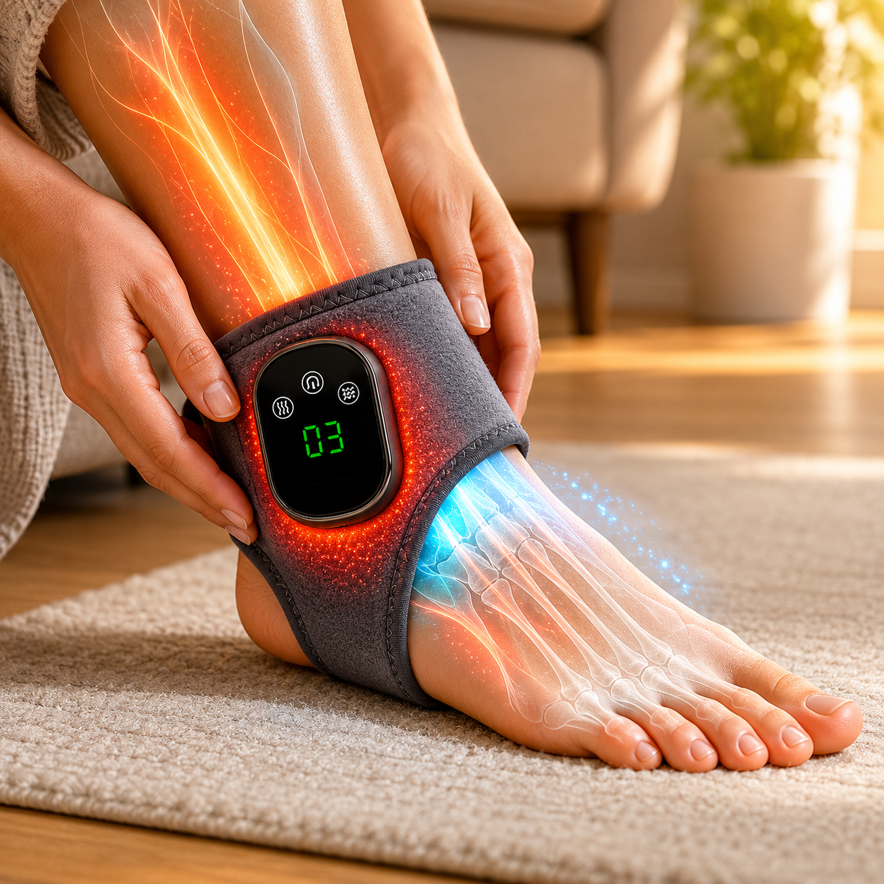 Relivio™ Restore Wrap Advanced Heat & Massage Foot Recovery System