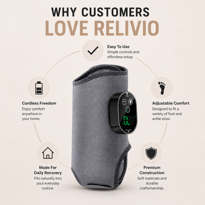 Relivio™ Restore Wrap Advanced Heat & Massage Foot Recovery System