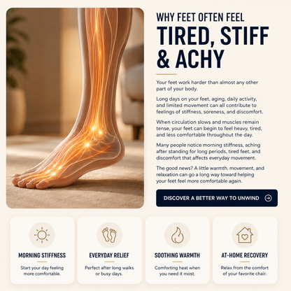 Relivio™ Restore Wrap Advanced Heat & Massage Foot Recovery System